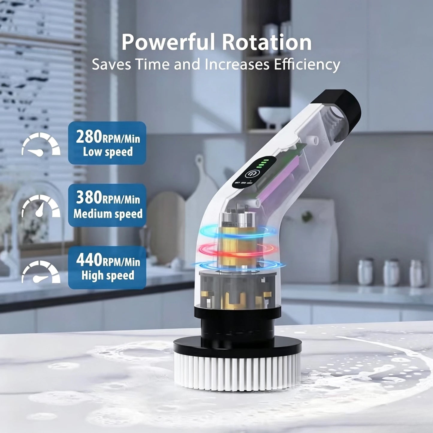 2026 9 In 1 Electric Spin Scrubber Cordless Waterproof Cleaning Brush Tile Floor Tub Bathroom Kitchen Household Washing Gadget